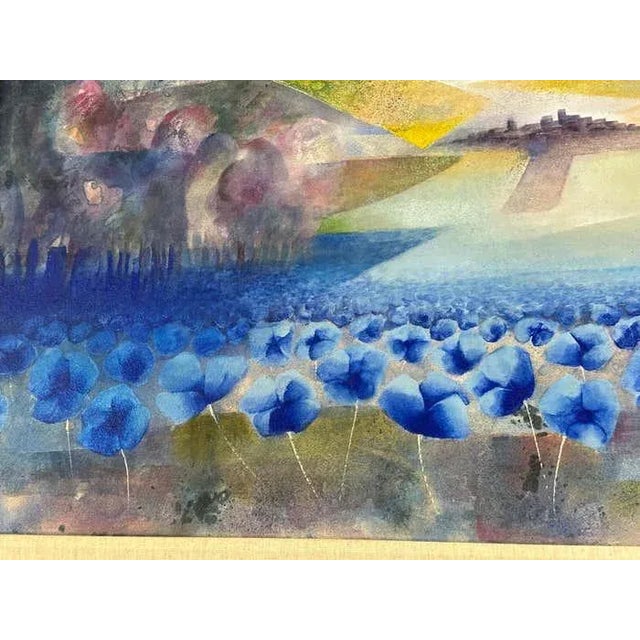 Paint "Primavera" Landscape by Alvaro Peppoloni For Sale - Image 7 of 8