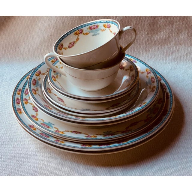 1930s Grindley "The Royston" Dinner Service for Two - Vermont Estate Collection For Sale - Image 11 of 17