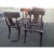 2000 - 2009 Modern Mid Century Klismos Style Walnut Dining Chairs -Set of 4 For Sale - Image 5 of 6