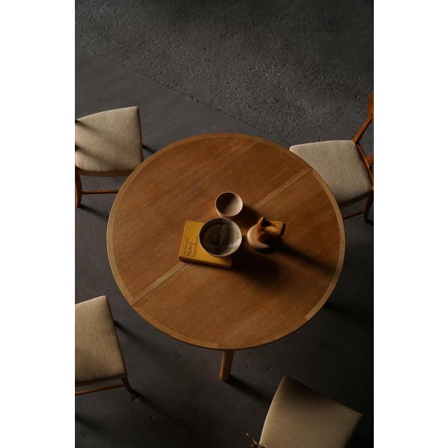 Mid-Century Modern Øresund Dining Table in Oak & Brass by Børge Mogensen for Karl Andersson & Söner, 1950s For Sale - Image 9 of 16