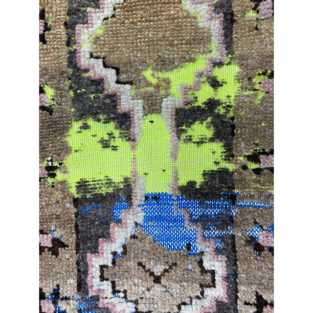 Oushak Vintage Small Carpet For Sale In Phoenix - Image 6 of 6