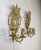 Pair of Gilt Bronze Applies from the Napoleon III period with three arms of light and with royal portraits accompanied by...