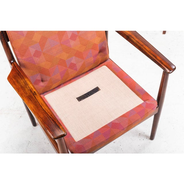 Wood Mid-Century Rosewood Model 341 Armchairs by Arne Vodder for Sibast, Set of 4 For Sale - Image 7 of 13