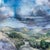 Paint 1970’s Original Impressionist Double Sided Clouds & Mountain Landscape Watercolor Painting For Sale - Image 7 of 7