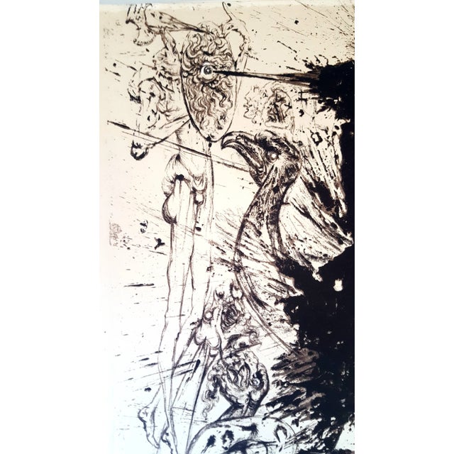 Salvador Dali - Don Quichotte - Original Lithograph 1957 For Sale - Image 3 of 8