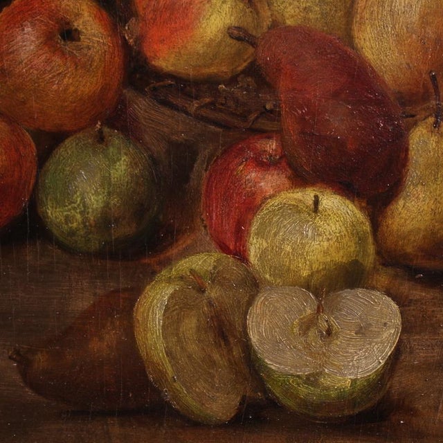 French Artist, Still Life with Fruit, 1940, Oil on Board For Sale - Image 7 of 16