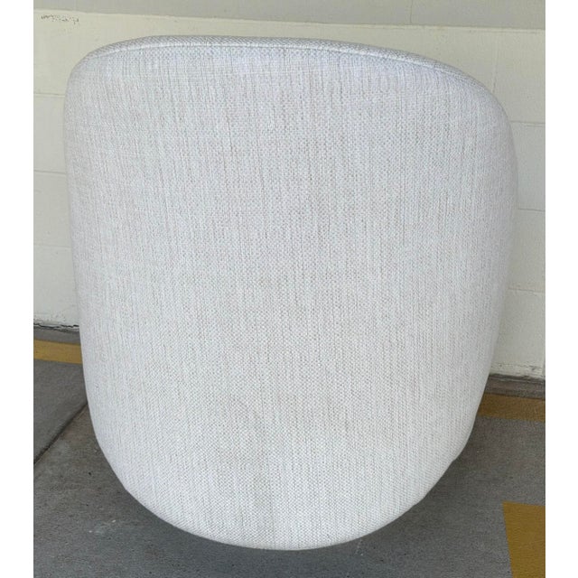 2020s Art Company White Performance Rothko Swivel Chairs Pair For Sale - Image 5 of 8