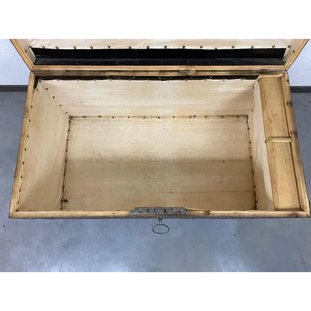 Antique Travel Chest, 1700s For Sale - Image 4 of 16