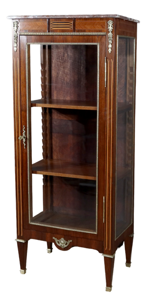 Small Vintage Showcase in Marquetry, 1920