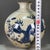 Gemstone Vintage Chinese Crackle Glaze Blue & White "Dragon" Globular Vase (Apple Vase) For Sale - Image 7 of 9