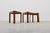 Wood Triangular Oak Stacking Tables, France, 1960s, Set of 3 For Sale - Image 7 of 14