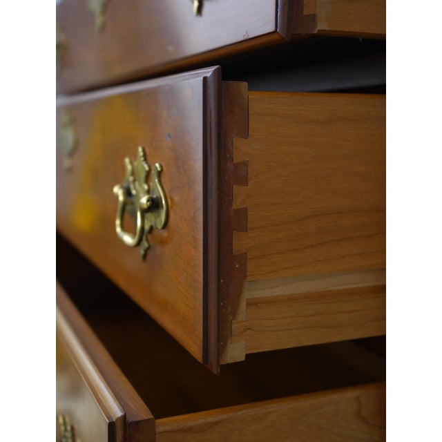 Stickley Stickley Cherry New England Queen Anne Highboy For Sale - Image 4 of 18