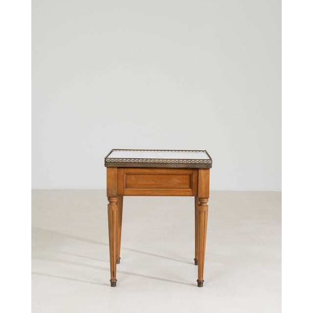 Early 20th Century France Louis XVI Red Wood Coffee Table For Sale - Image 4 of 11