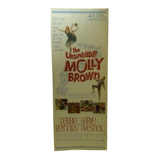 Vintage Movie Poster "The Unsinkable Molly Brown" Debbie Reynolds - 1964 For Sale