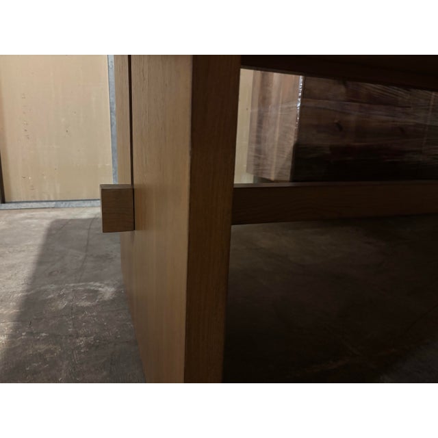 Ken Petersen Ida Trestle Table Custom Made For Sale - Image 4 of 12