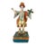 Weathered 19th Century Antique Wood Archangel Michael Primitive Religious Figurine For Sale