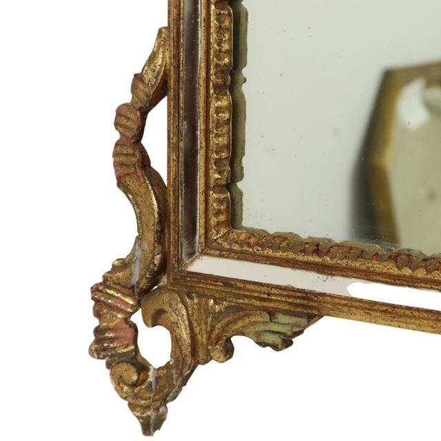 Large Italian Gilt Crested Mirror by La Barge For Sale - Image 6 of 18