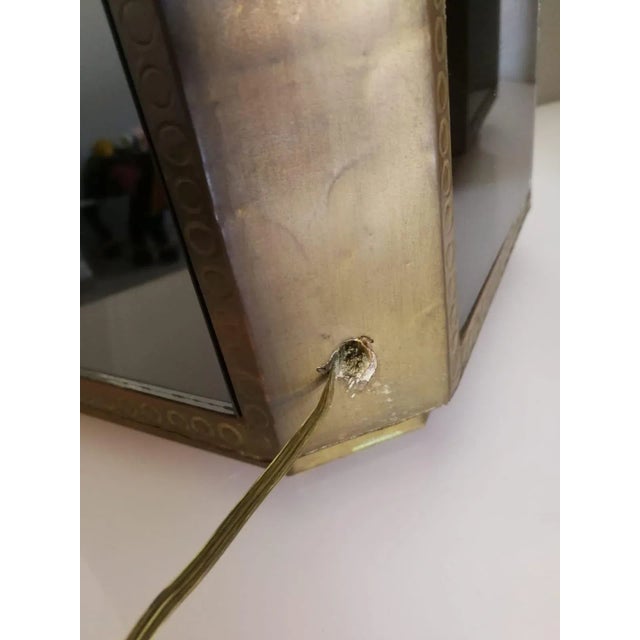 Brass and Mirror Table Lamps by Christian Leroy, 1960s, Set of 2 For Sale - Image 10 of 13