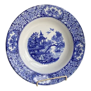 Vintage Asian Style Olde Alton Ware 'Willow' Pattern Bowl