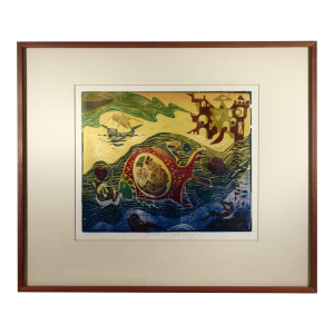 Bernd Kroeler Jonah On The Way 1975 Original Print