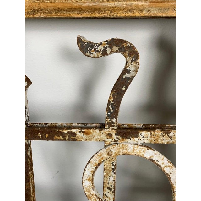 19th Century Wood & Wrought Iron Panel For Sale - Image 14 of 14