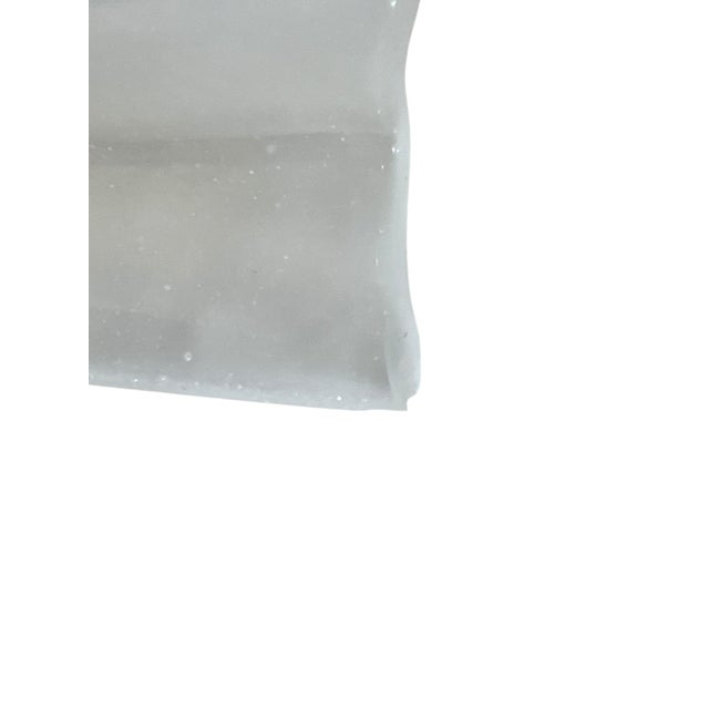 Itri Vetri Murano Vintage Vetri Murano Glass Shell Clam Shell or Fan Form Lamp With Brass Base For Sale - Image 4 of 11