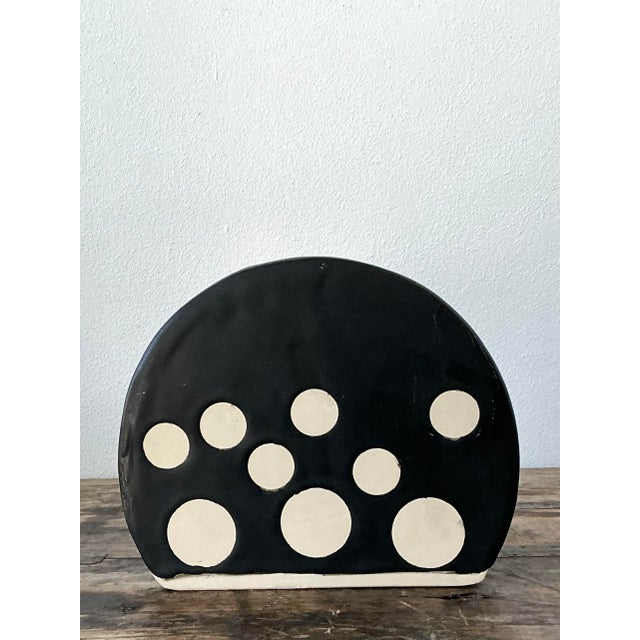 Vintage Original Studio Pottery Stem Vase For Sale - Image 10 of 12