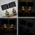 Mid 20th Century Tibetan Brass Lamps Hand Hammered With Glass Jewel Detail & New Black Shades, a Pair For Sale - Image 12 of 14