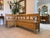 Farmhouse Corner Bench with Storage Function in Natural Wood For Sale - Image 5 of 15