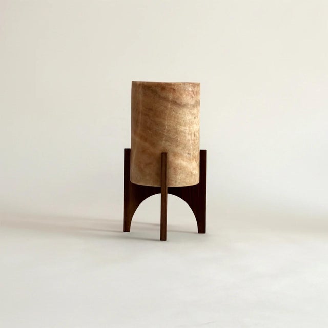Comet No. 0206 Hand-Carved Alabaster Table Lamp by Material Lights For Sale - Image 6 of 6