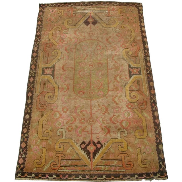 1900s Antique Uzbek Samarkand Rug- 8'1'' X 4'11'' For Sale In Los Angeles - Image 6 of 6