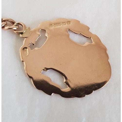 Antique Gold Fob & Albert Chain from William Adams LTD, Birmingham, 1917 For Sale - Image 10 of 13
