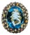 Bochic “Orient” Multi Sapphire & Blue Topaz Ring Set In 18K Gold & Silver For Sale