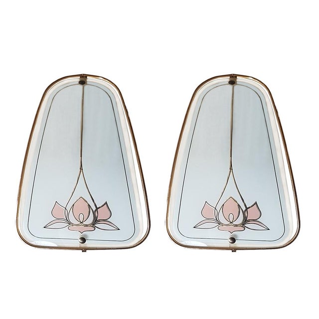Wall Lights from Lakro Amstelveen, Set of 2, in Very Good conditions. Designed 1980 to 1989 This piece has an attribution...