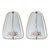 Wall Lights from Lakro Amstelveen, Set of 2, in Very Good conditions. Designed 1980 to 1989 This piece has an attribution...