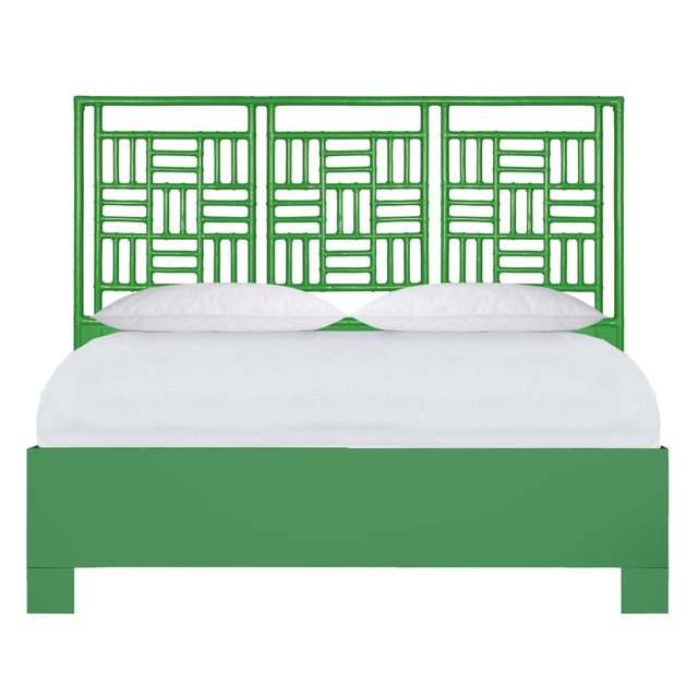 Finn Standard Bed King - Bright Green For Sale - Image 12 of 12