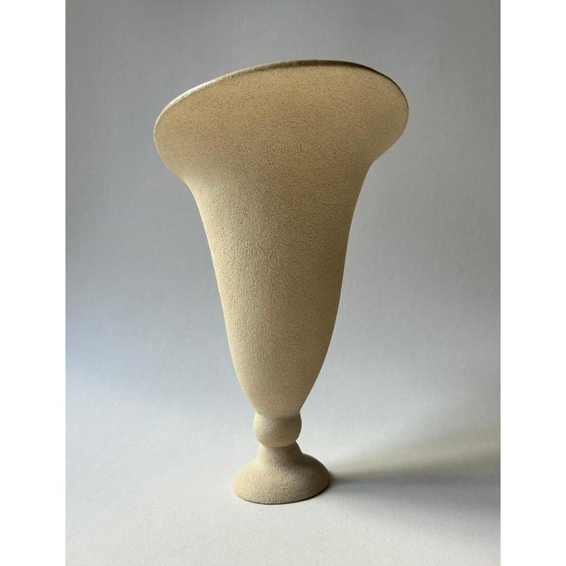 Ceramic Lys Sculptural Vase in Glazed Stoneware by Thalia Dalecky For Sale - Image 7 of 9