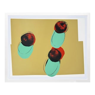 Andy Warhol, Space Fruit: Apples (Large Screen Print - Authenticated), 1979 For Sale
