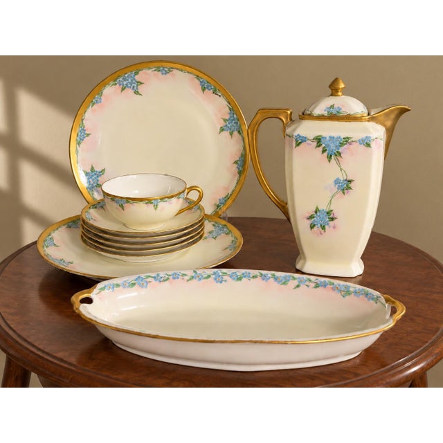 1920s Art Deco Charning Czech Teapot and Plates - 10 PCS For Sale In Portland, OR - Image 6 of 10