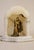 A sophisticated and elegant deep Milky Creamy White Alabaster Marble & Bronze Art Nouveau style drama stage scene...