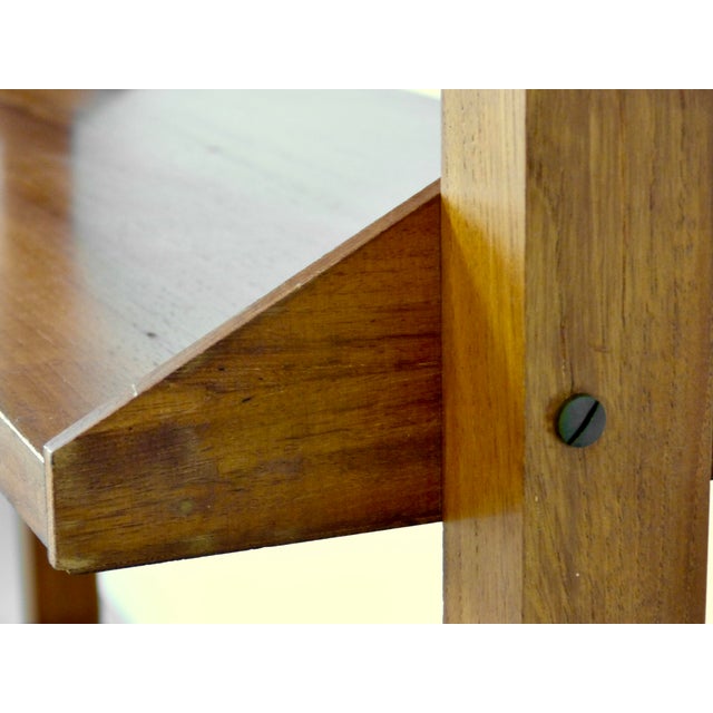 Wood Mid-Century Modern Italian Freestanding Teak Modular Bookshelf, 1960s For Sale - Image 7 of 10