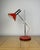 1970s Mid-Century Modern Adjustable Orange Metal and Aluminum Table Lamp by Richard Essig, 1970s For Sale - Image 5 of 14