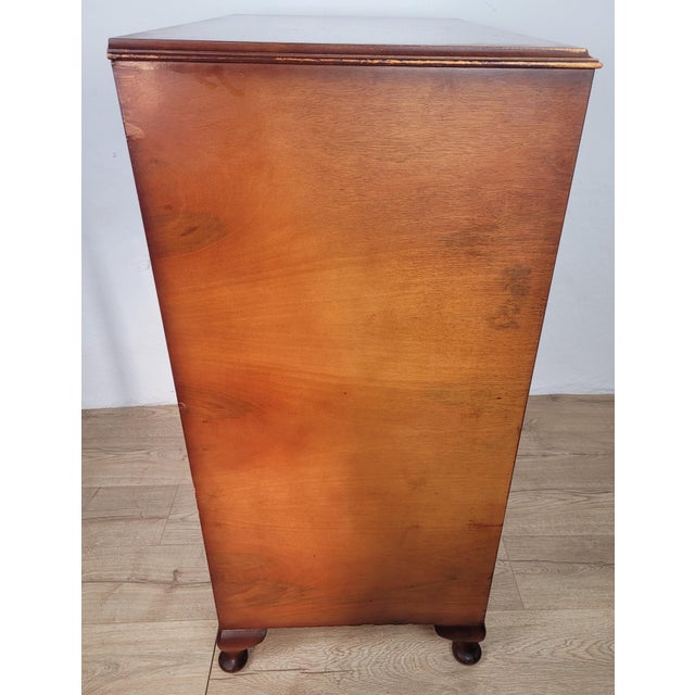 Brown Chest of 5 Drawers in Mahogany, 1950s For Sale - Image 8 of 17