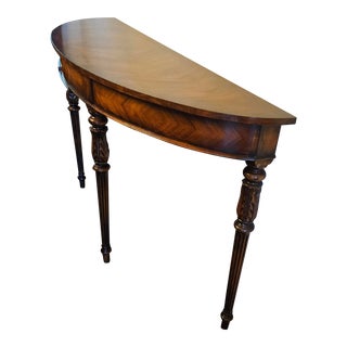 Theodore Alexander Demilune Console Table For Sale
