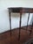 1960s 1960s Neoclassical Revival Hardwood Pier/Console Table W/ Greek Key Apron and Turned Legs For Sale - Image 5 of 10