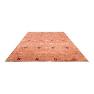 1990s Handwoven Transitional Tribal Area Rug 12x16