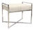 Pasargad Home Safari St. Steel Frame Cowhide Bench For Sale