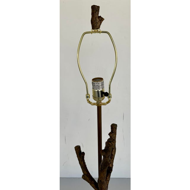 Modern Currey & Company Antique Gold Finished Tree Branch Table Lamp For Sale - Image 3 of 4