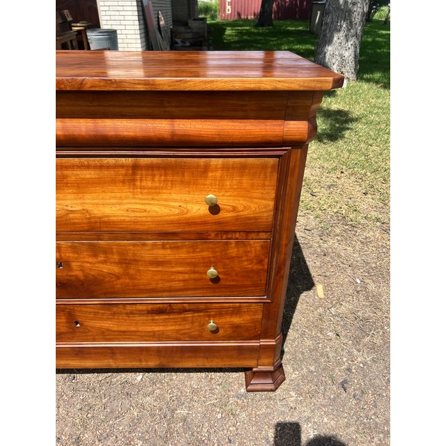 French 19th Century Louis Philippe Chestnut Commode / Chest of Drawers For Sale - Image 11 of 12