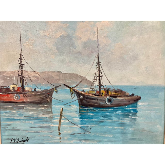 Mid-century French award-winning artist P. Vitolante, born 1928, exhibited in Italy and France, and is well known for his...